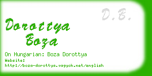 dorottya boza business card